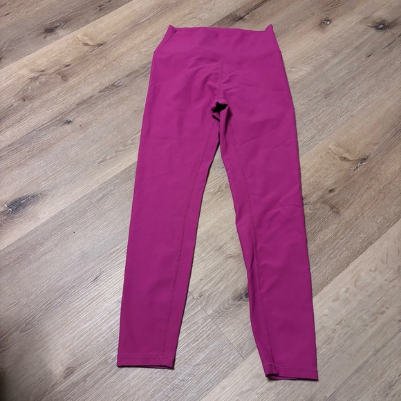 Wilo The Label Pants - Will the label ribbed knit Pink Leggings size medium